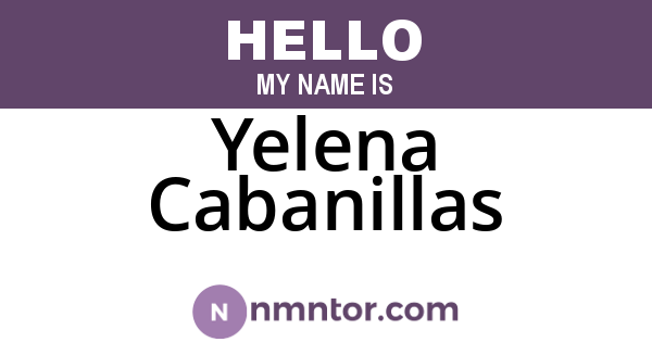 Yelena Cabanillas