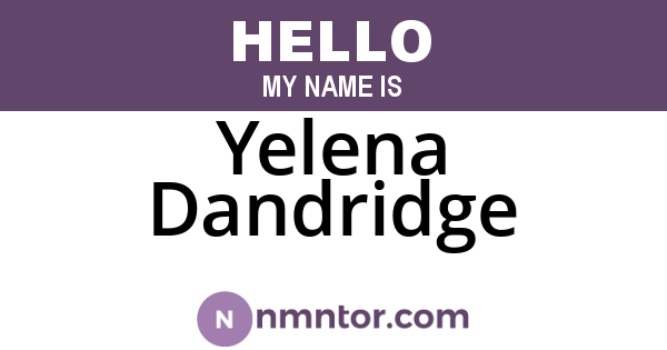 Yelena Dandridge