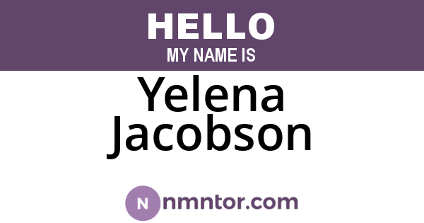 Yelena Jacobson