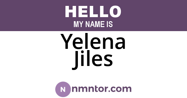 Yelena Jiles