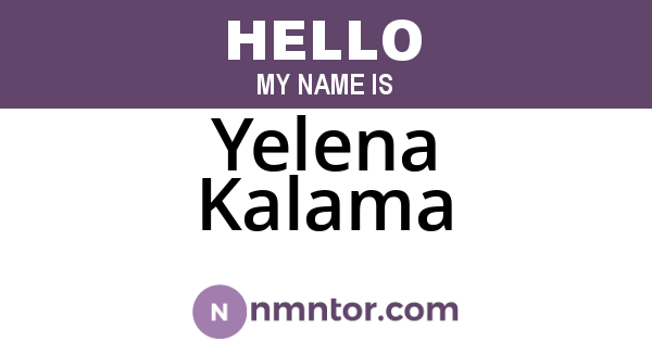 Yelena Kalama