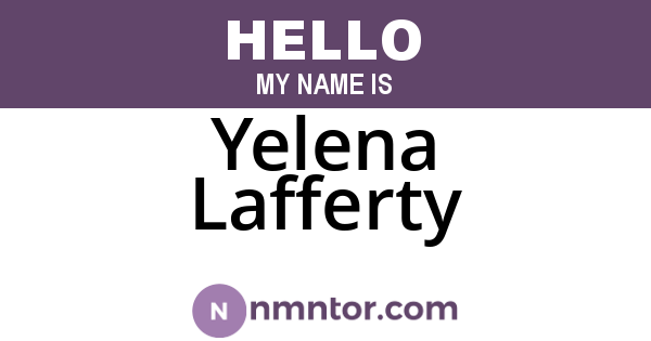 Yelena Lafferty