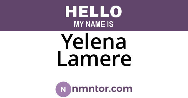 Yelena Lamere