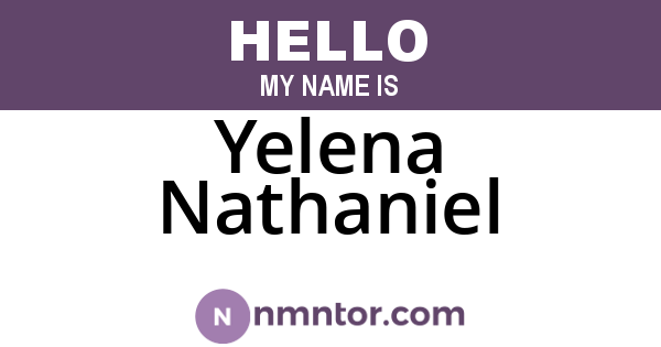 Yelena Nathaniel