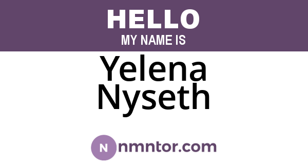 Yelena Nyseth