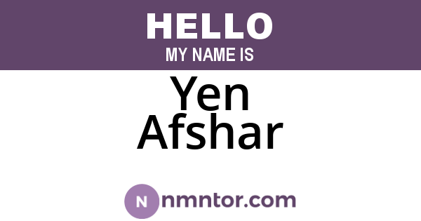 Yen Afshar