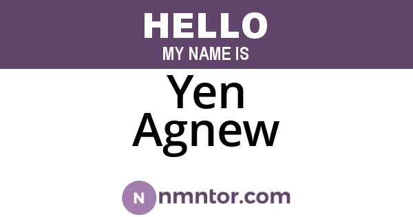 Yen Agnew
