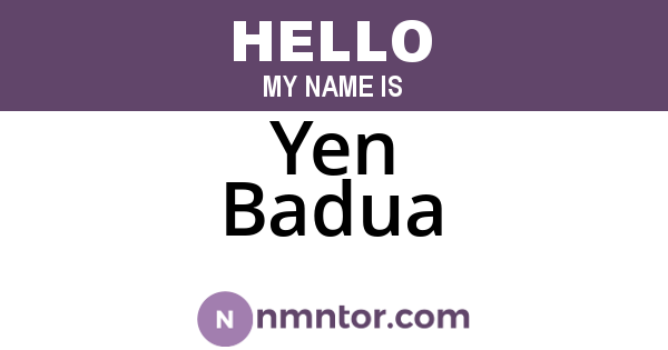 Yen Badua