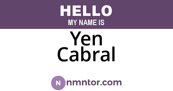 Yen Cabral