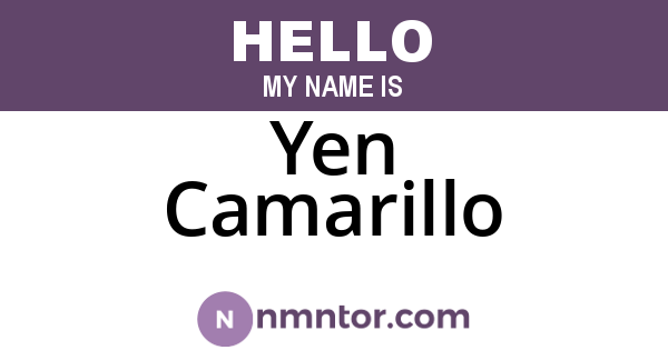 Yen Camarillo