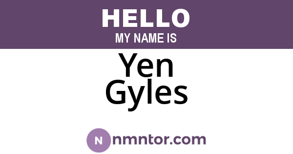 Yen Gyles