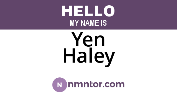 Yen Haley