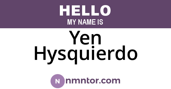 Yen Hysquierdo