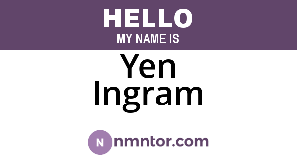 Yen Ingram