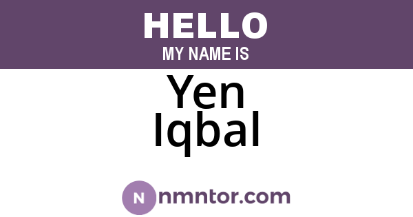 Yen Iqbal
