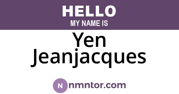 Yen Jeanjacques