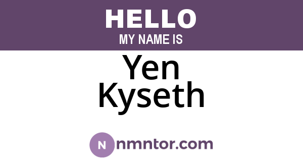 Yen Kyseth