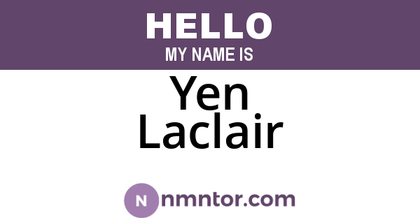 Yen Laclair