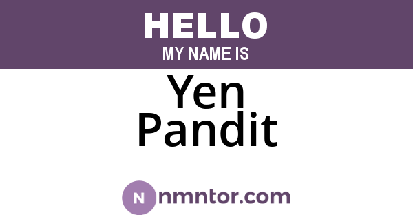 Yen Pandit