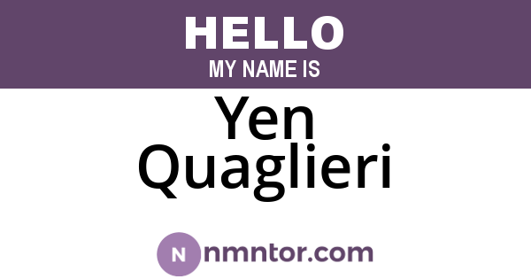 Yen Quaglieri