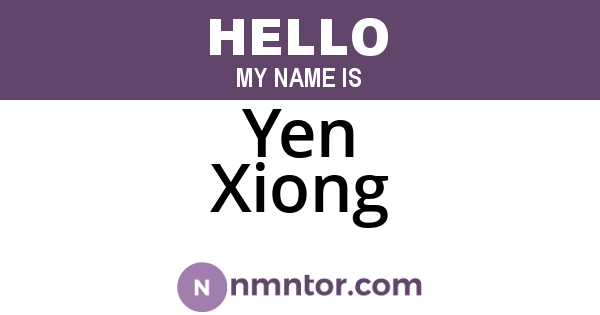Yen Xiong