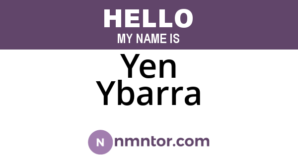 Yen Ybarra