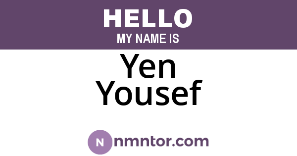 Yen Yousef