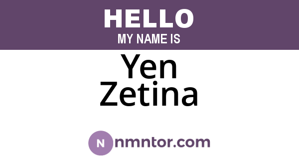 Yen Zetina