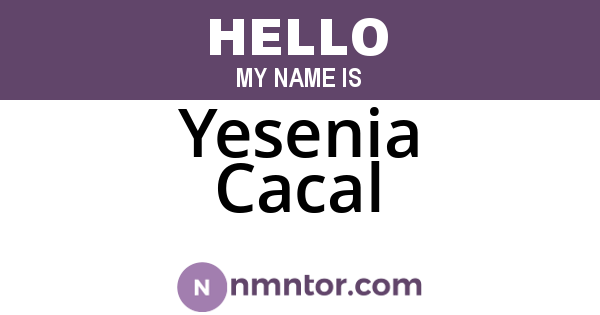 Yesenia Cacal