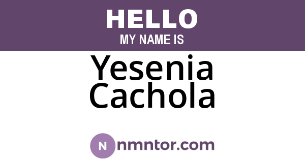 Yesenia Cachola