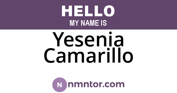 Yesenia Camarillo