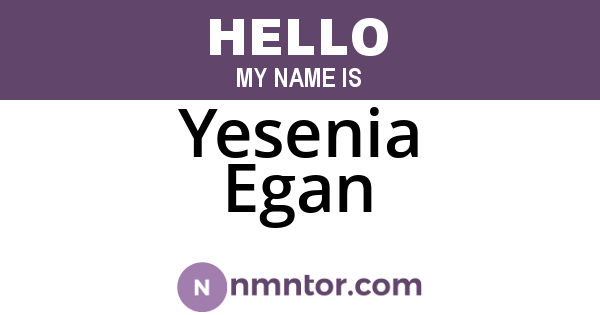 Yesenia Egan