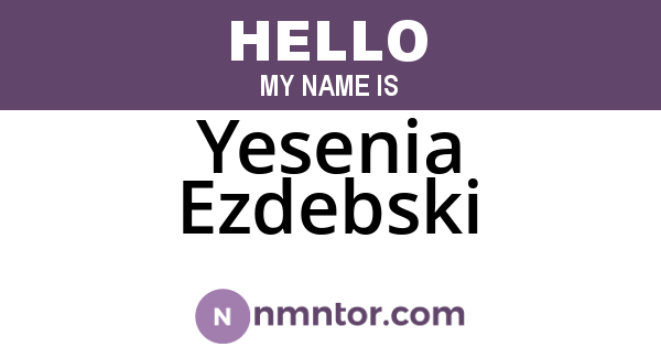 Yesenia Ezdebski