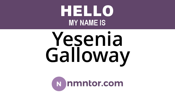 Yesenia Galloway