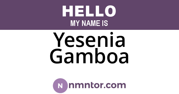 Yesenia Gamboa