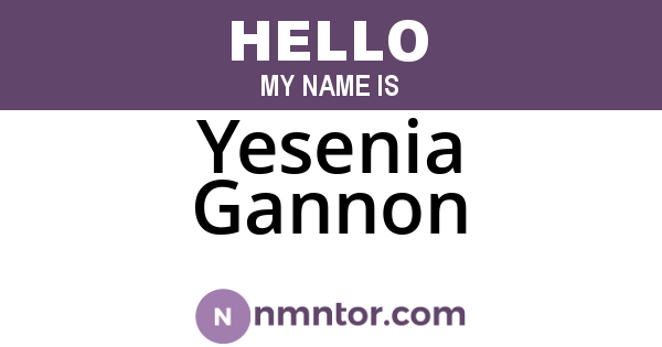 Yesenia Gannon