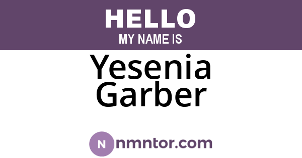 Yesenia Garber