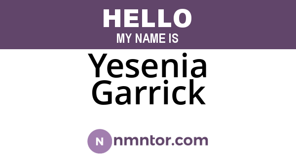 Yesenia Garrick