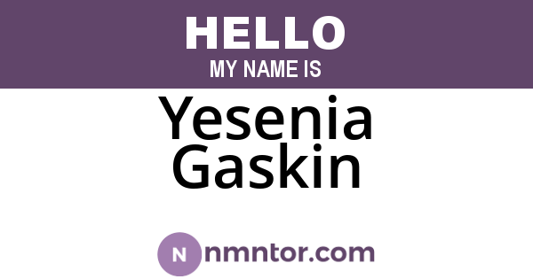 Yesenia Gaskin