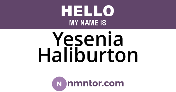 Yesenia Haliburton
