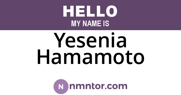 Yesenia Hamamoto