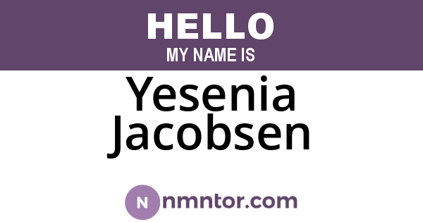 Yesenia Jacobsen
