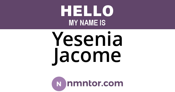Yesenia Jacome