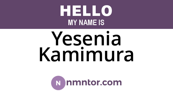 Yesenia Kamimura