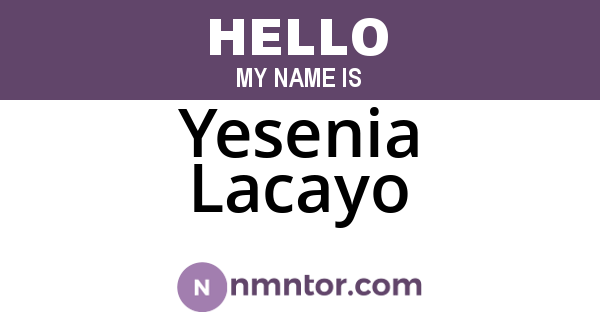 Yesenia Lacayo