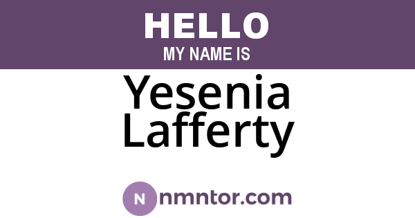 Yesenia Lafferty