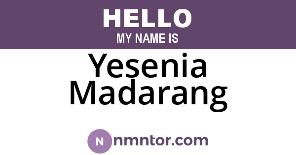 Yesenia Madarang
