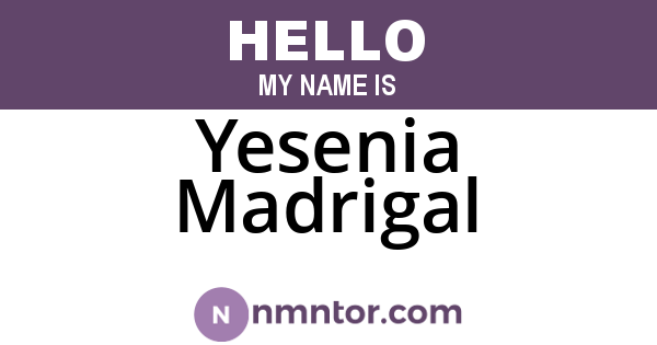 Yesenia Madrigal