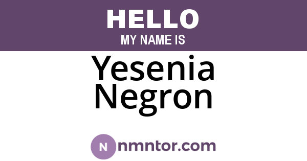 Yesenia Negron