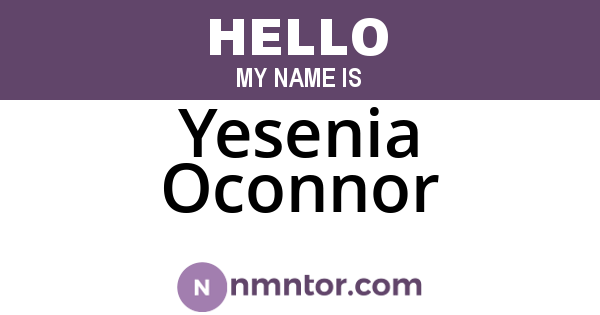 Yesenia Oconnor
